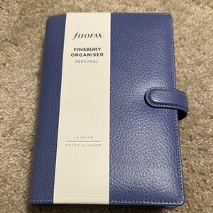 Filofax Finsbury Blue Leather Organizer
